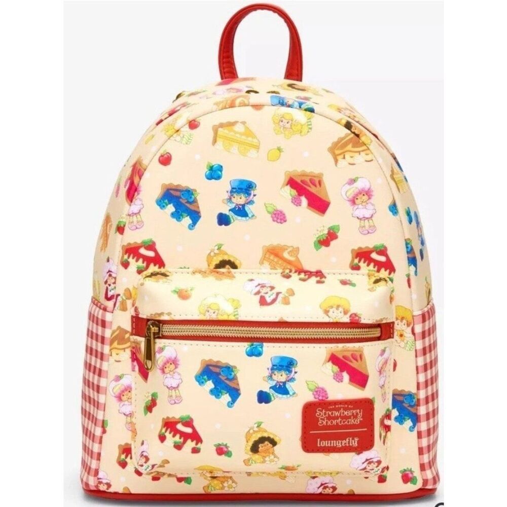 Loungefly Strawberry Shortcake Pie Toss Mini Backpack Blueberry Cherry Lemon NWT